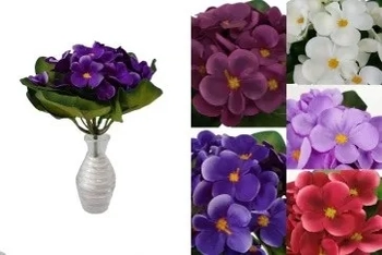 03304 BUQUE DE VIOLETA AVELUDADA 17CM