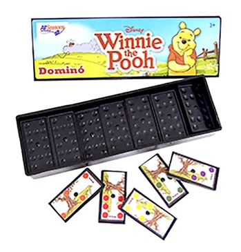 841392 DOMINO PLASTICO POOH C/24 PECAS