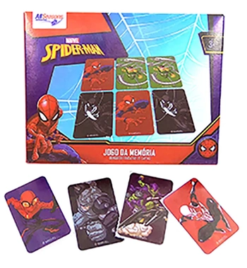 841420 JOGO DA MEMORIA SPIDER MAN C/26 PECAS