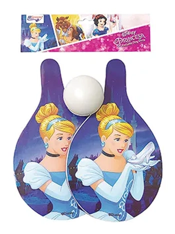 841162 RAQUETE PING PONG PQ C/BOLINHA PRINCESAS 16CM