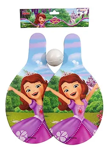 841178RAQUETE PING PONG MEDIA C/BOLINHA PRINCES SOFIA 24.5CM