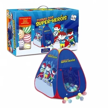 656 TURMA DOS SUPER HEROIS BARRACA C/100 BOLAS