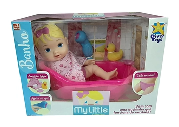8005 BONECA MY LITTLE COLLECTION BANHO