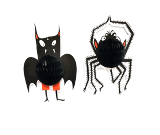 MOD48 ENFEITE SANFONADO HALLOWEEN 22CM SORTIDOS