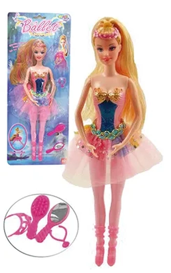 WB2971 BONECA BALLET C/ACESSORIOS