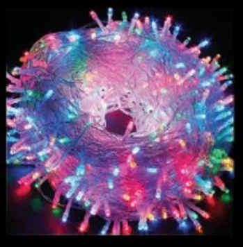 19066 PISCA C/50 LEDS COLOR FIO TRANSPARENTE 5MTS 110V