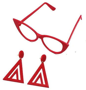 3404 OCULOS P/FESTA GATINHO LUXO C/BRINCO