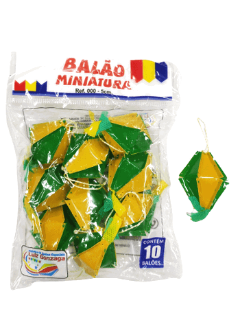 SJ000 BALAO JUNINO EM MINIATURA 5 CM C/10