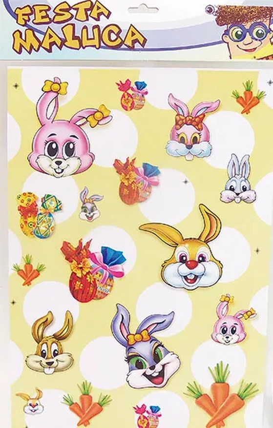 951 ADESIVO PASCOA C/18