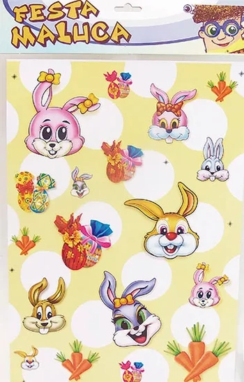 951 ADESIVO PASCOA C/18