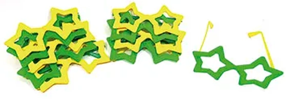 3721 OCULOS P/FESTA ESTRELA SIMPLES C/10 BRASIL