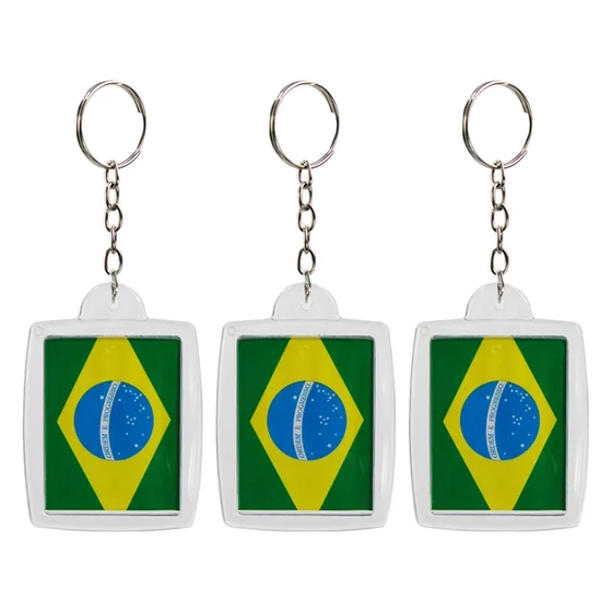 RU-43 CHAVEIRO PLASTICO BRASIL C/12