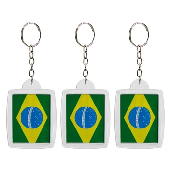 RU-43 CHAVEIRO PLASTICO BRASIL C/12