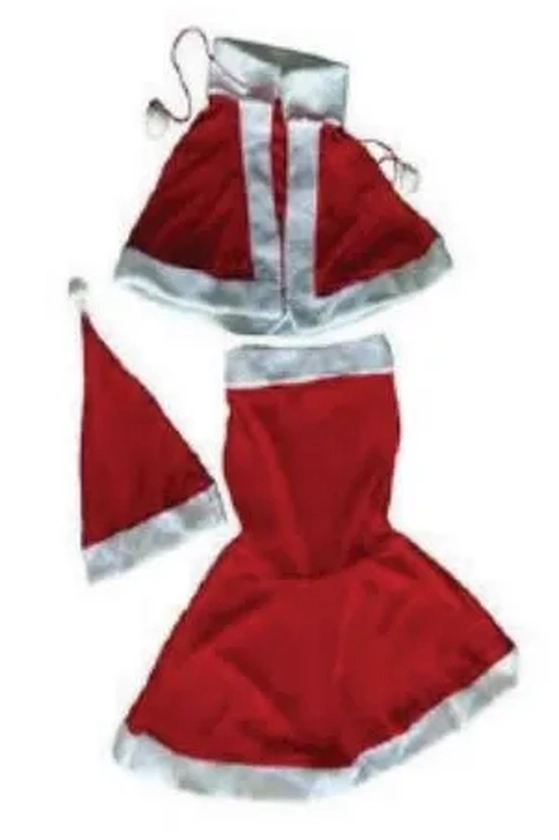 851763 ROUPA MAMAE NOEL VESTIDO/GORRO/CAPA