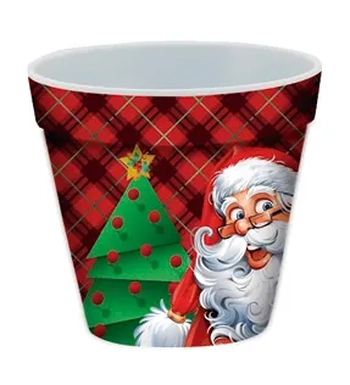 18671 POTE MULTIUSO NATAL MELAMINA 11X10CM