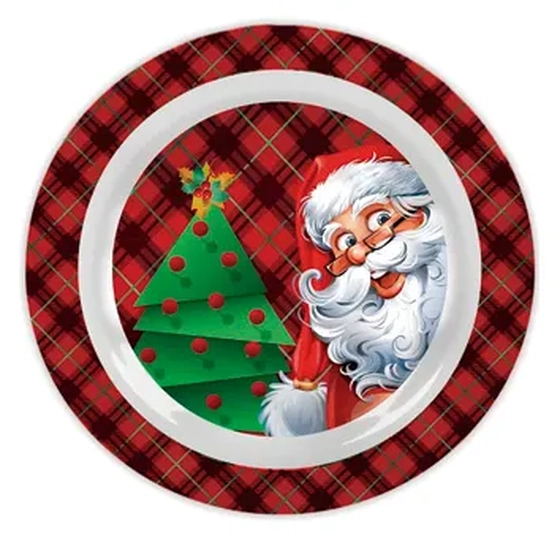18677 PRATO P/BOLO NATAL MELAMINA 35CM