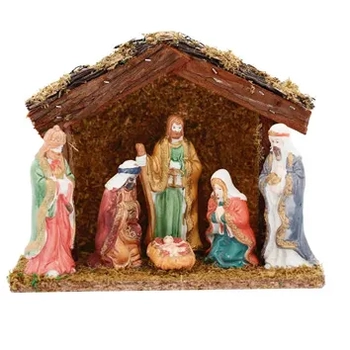 19024 PRESEPIO PORCELANA 6F/9CM CS/20CM