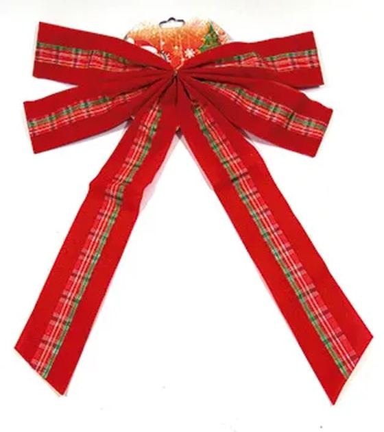 NS187484 LACO TECIDO 40X35CM VERMELHO C/TIRA XADREZ