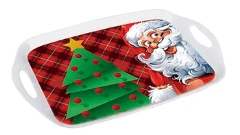 18664 BANDEJA NATAL MELAMINA 44X28CM