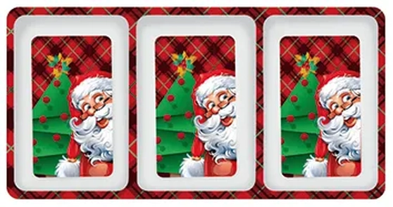 18665 TRAVESSA QUADRADA NATAL MELAMINA 20CM