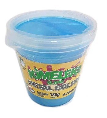 05833-671 POTE DE KIMELEKA SLIME METALICA 180GRS AZUL