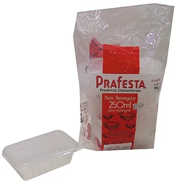 8302 POTE RETANGULAR 250 ML C/24