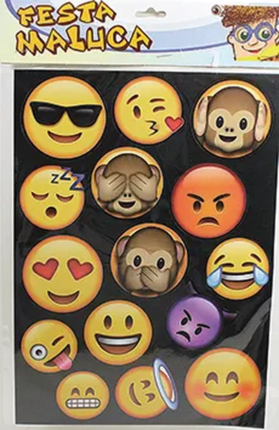 410 ADESIVO DECORATIVO P/FESTA C/15 - ZAP ZAP