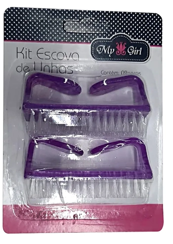 CLA0207 KIT ESCOVA DE LIMPEZA P/UNHAS
