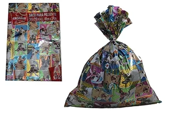 99004323 SACO P/PRESENTE METALIZADO 45X59 PETS C/25