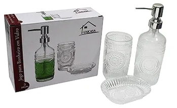 648966 JOGO PARA BANHEIRO - SABONETE E ESCOVA