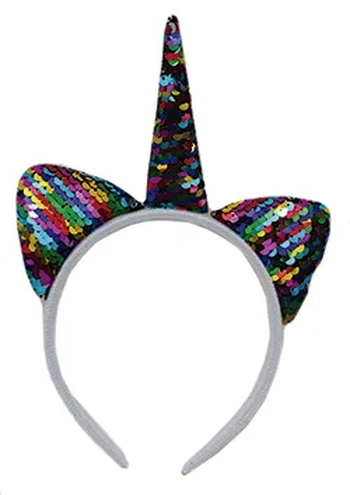 MOD217 TIARA UNICORNIO LANTEJOULA