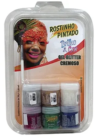 1089 KIT C/06 CORES GEL GLITTER 20GR