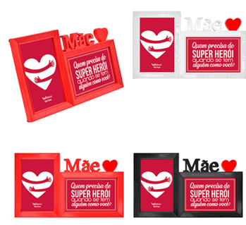 WX6868 PORTA RETRATO DUPLO MAE 10X15