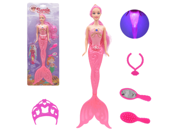 DOLL-17027 BONECA EM PLASTICO C/ACESSORIOS