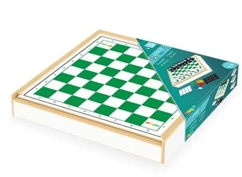 235 JOGO DAMA E TRILHA MADEIRA