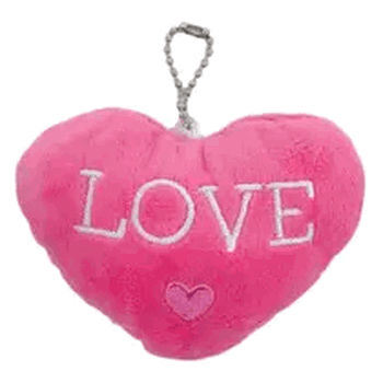 WX3208 CHAVEIRO CORACAO PELUCIA