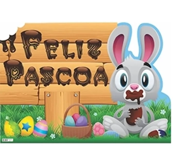 475 PAINEL COELHO CHOCOLATE 70X50CM