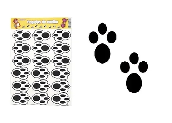 291 ADESIVOS PEGADAS DE COELHO