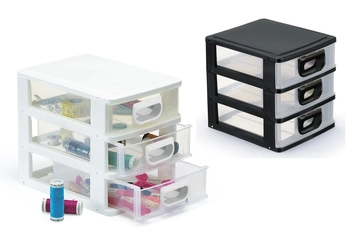 MP1210 MINI PORTA TUDO C/3 GAVETAS