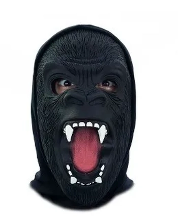 10016 MASCARA LATEX C/CAPUZ GORILA II