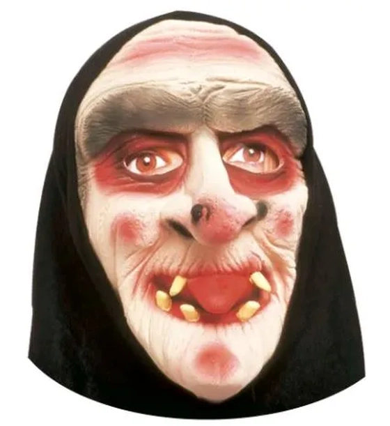 734 MASCARA LATEX C/CAPUZ BRUXA II