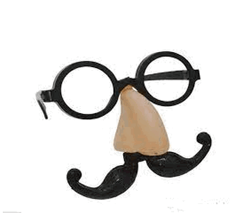NYR6487 OCULOS C/NARIZ E BIGODE