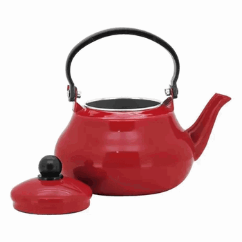17671 CHALEIRA ESMALTADA 16 TRADICIONAL 1500ML VERMELHA