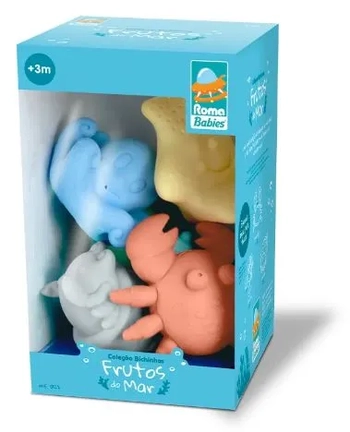 0122 COLECAO BICHINHOS PARA BANHO - FRUTOS DO MAR