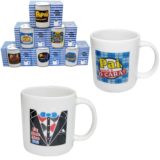 300-PS/300-PF CANECA PORCELANA PAI 300ML C/CAIXA