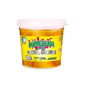 05833-532 POTE DE KIMELEKA SLIME METALICA 180GRS OURO