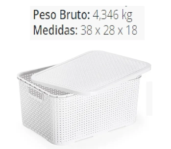 CR1900 CAIXA RATAN 18L BRANCA