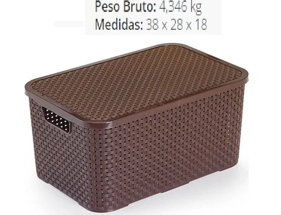 CR1902 CAIXA RATAN 18L MARROM