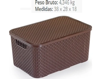 CR1902 CAIXA RATAN 18L MARROM