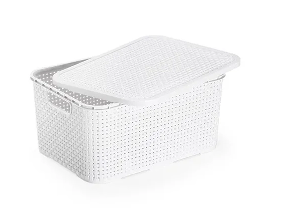 CR1825 MINI CAIXA RATAN 7L BRANCA